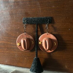 cowboy hat earrings